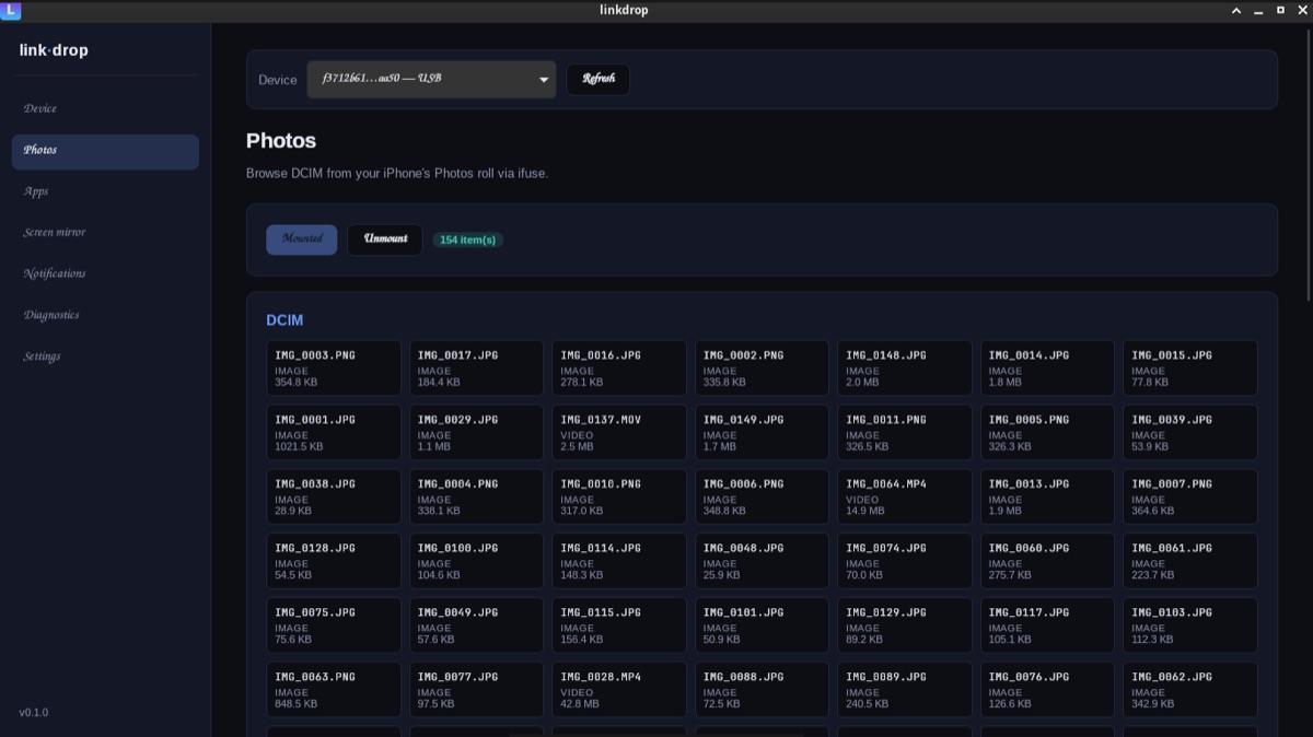 linkdrop screenshot
